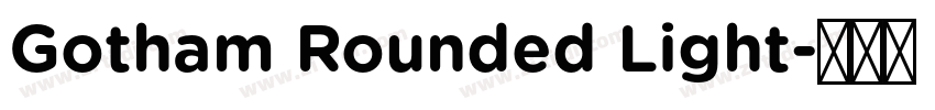 Gotham Rounded Light字体转换